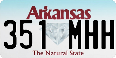 AR license plate 351MHH