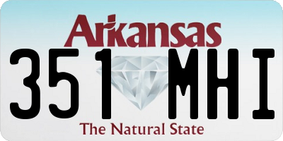 AR license plate 351MHI
