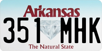 AR license plate 351MHK