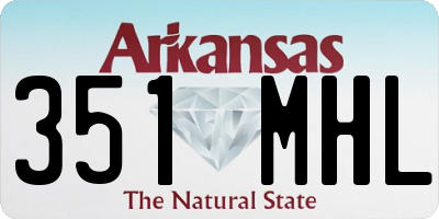 AR license plate 351MHL