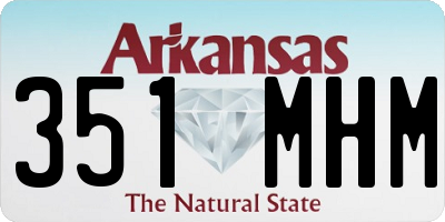 AR license plate 351MHM