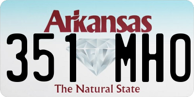 AR license plate 351MHO
