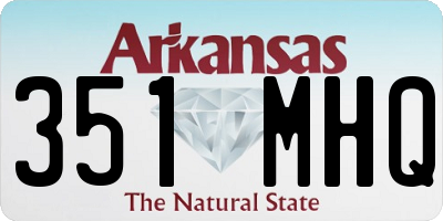 AR license plate 351MHQ