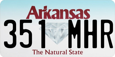 AR license plate 351MHR