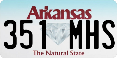 AR license plate 351MHS