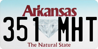 AR license plate 351MHT