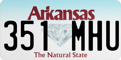 AR license plate 351MHU