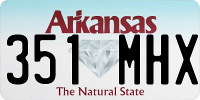 AR license plate 351MHX