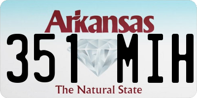 AR license plate 351MIH