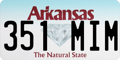 AR license plate 351MIM