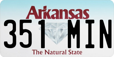 AR license plate 351MIN