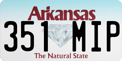 AR license plate 351MIP