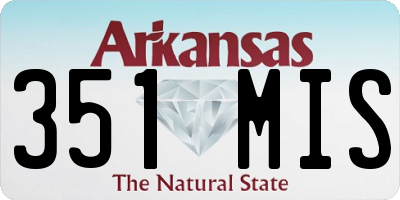 AR license plate 351MIS