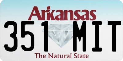 AR license plate 351MIT