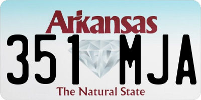AR license plate 351MJA