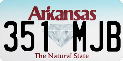 AR license plate 351MJB