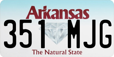 AR license plate 351MJG