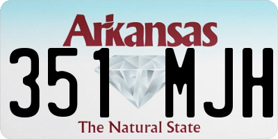 AR license plate 351MJH