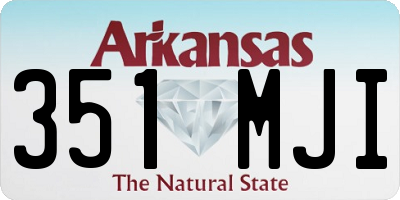 AR license plate 351MJI
