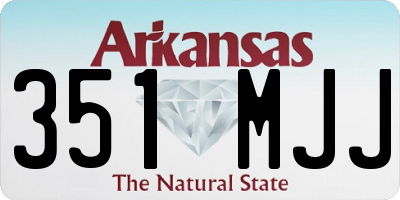 AR license plate 351MJJ