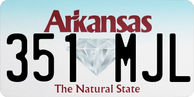 AR license plate 351MJL