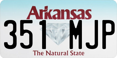 AR license plate 351MJP