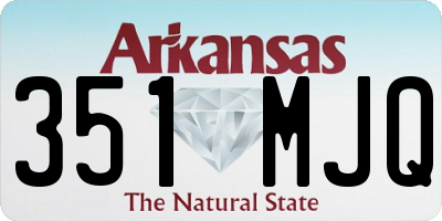 AR license plate 351MJQ