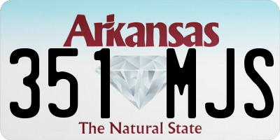 AR license plate 351MJS