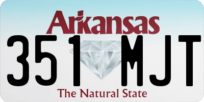 AR license plate 351MJT