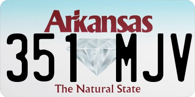 AR license plate 351MJV