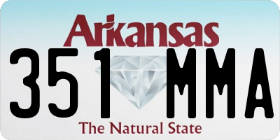 AR license plate 351MMA
