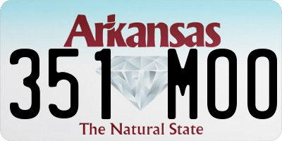 AR license plate 351MOO
