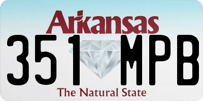 AR license plate 351MPB