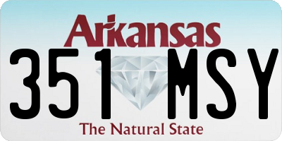 AR license plate 351MSY