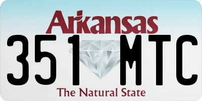 AR license plate 351MTC