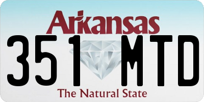 AR license plate 351MTD