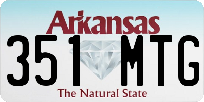 AR license plate 351MTG