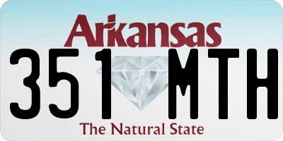 AR license plate 351MTH