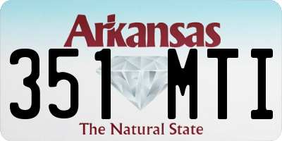 AR license plate 351MTI