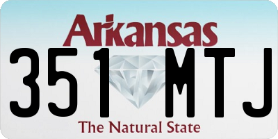 AR license plate 351MTJ