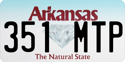 AR license plate 351MTP