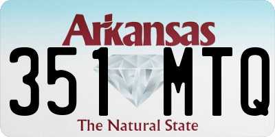 AR license plate 351MTQ