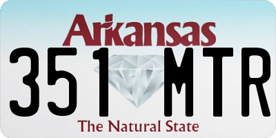 AR license plate 351MTR