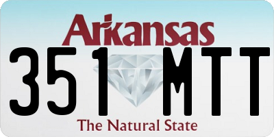 AR license plate 351MTT