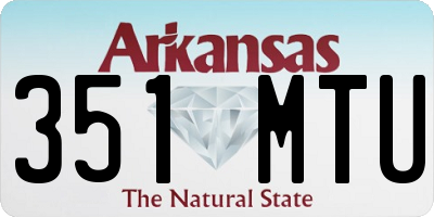 AR license plate 351MTU