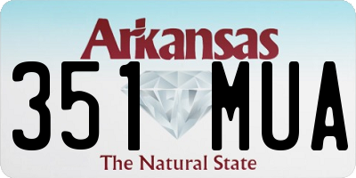 AR license plate 351MUA