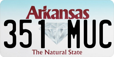 AR license plate 351MUC