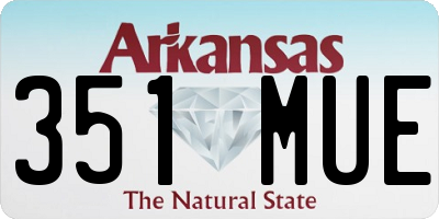 AR license plate 351MUE