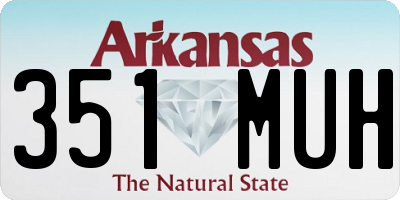AR license plate 351MUH