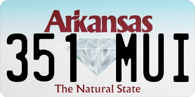 AR license plate 351MUI